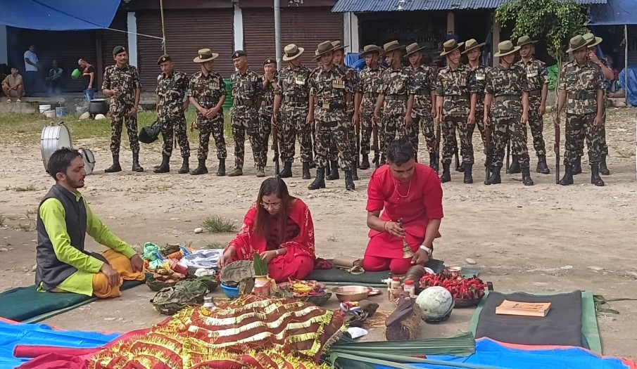 वडा दशैं २०८२ को फुलपाती भित्र्याईदै
